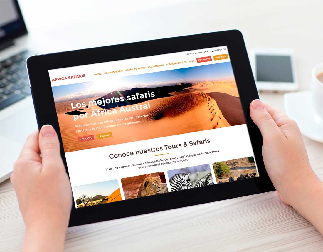 Diseño web África Safaris